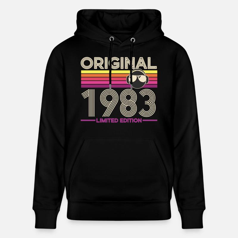 Original 1983 Édition Limitée - Sweat à capuche bio CRUISER Stanley/Stella Unisexe - noir