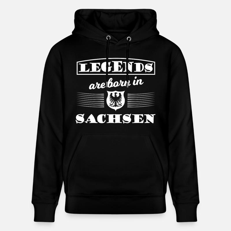 Légendes de Saxe - Sweat à capuche bio CRUISER Stanley/Stella Unisexe - noir