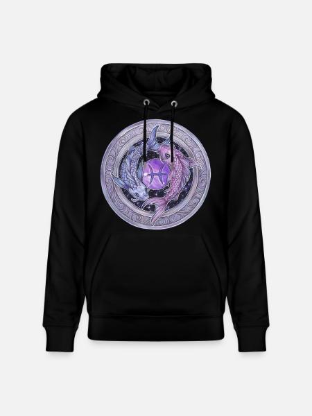 Zodiac Sign Zodiac Pisces Pisces Gift - Stanley/Stella CRUISER Unisex Organic Hoodie - black
