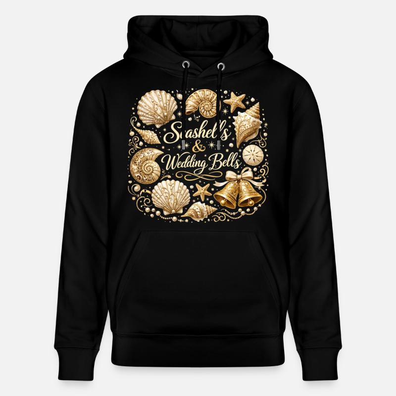 Seashells & Wedding Bells – Maritimer JGA - Stanley/Stella Unisex Bio-Hoodie CRUISER  - Schwarz