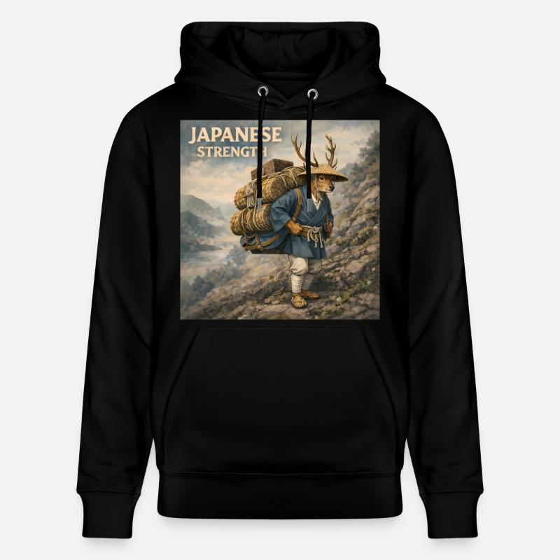 Conception japonaise de Shika Bokka - Sweat à capuche bio CRUISER Stanley/Stella Unisexe - noir