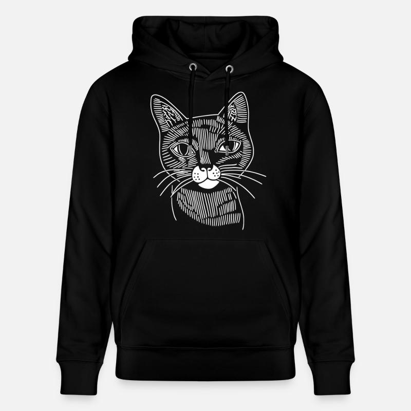 Chat - Sweat à capuche bio CRUISER Stanley/Stella Unisexe - noir