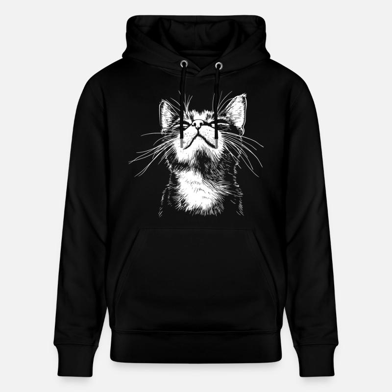 Drôle de Chat - Sweat à capuche bio CRUISER Stanley/Stella Unisexe - noir