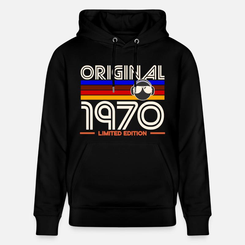 Original 1970 Edition Limité - Sweat à capuche bio CRUISER Stanley/Stella Unisexe - noir