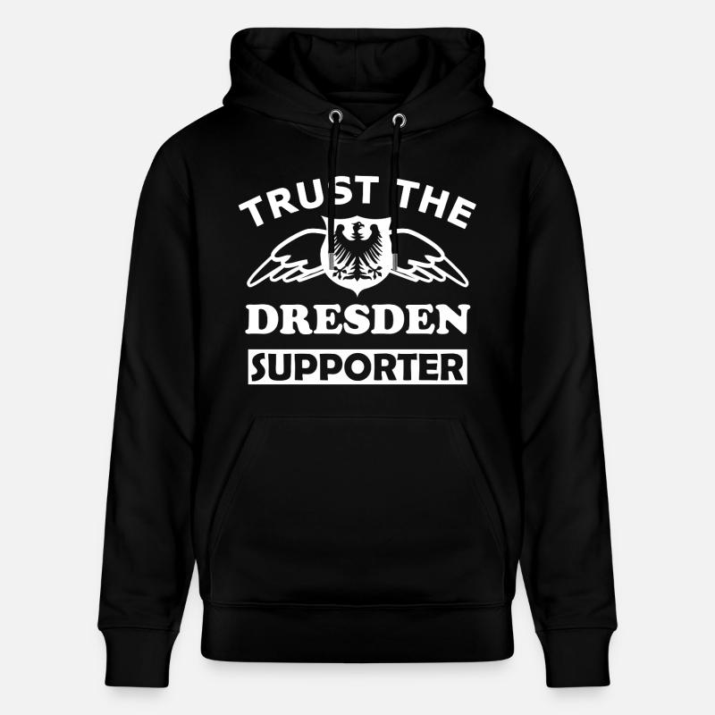 Vertrau Dresdner Unterstützer - Stanley/Stella Unisex Bio-Hoodie CRUISER - Schwarz