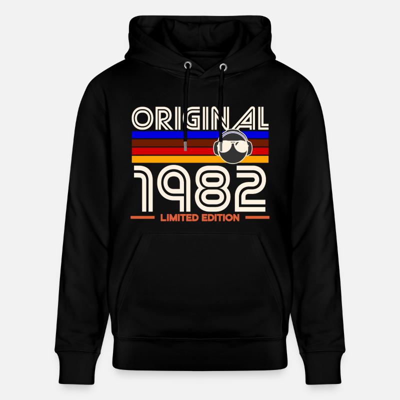Original 1982 Édition Limitée - Sweat à capuche bio CRUISER Stanley/Stella Unisexe - noir