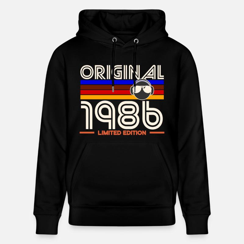 Original 1986 Edition Limitée - Sweat à capuche bio CRUISER Stanley/Stella Unisexe - noir