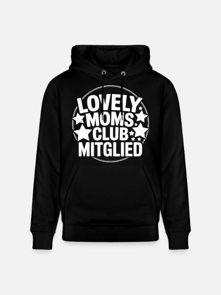 Lieblingsmoms Klub Mitglied - Stanley/Stella Unisex Bio-Hoodie CRUISER  - Schwarz