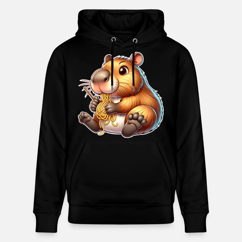 Pâtes à capybara - Sweat à capuche bio CRUISER Stanley/Stella Unisexe - noir