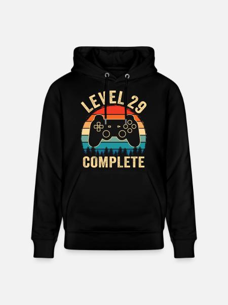 Level 29 complete – Cadeau 29 ans - Sweat à capuche bio CRUISER Stanley/Stella Unisexe - noir