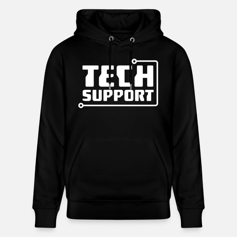 Technischer Support - Stanley/Stella Unisex Bio-Hoodie CRUISER  - Schwarz
