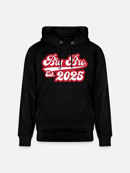 Big Bro Est 2025 - Stanley/Stella CRUISER Unisex Organic Hoodie - black