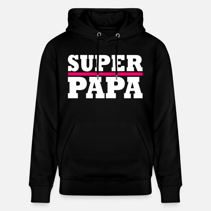 Super papa - Sweat à capuche bio CRUISER Stanley/Stella Unisexe - noir