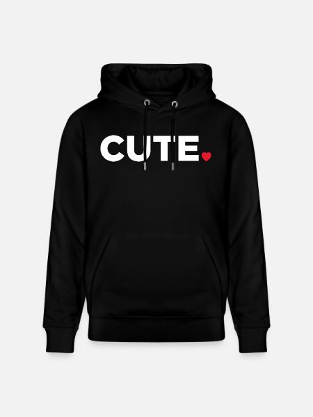Cute - Stanley/Stella CRUISER Unisex Organic Hoodie - black