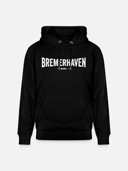 Bremerhaven Original - Stanley/Stella Unisex Bio-Hoodie CRUISER  - Schwarz