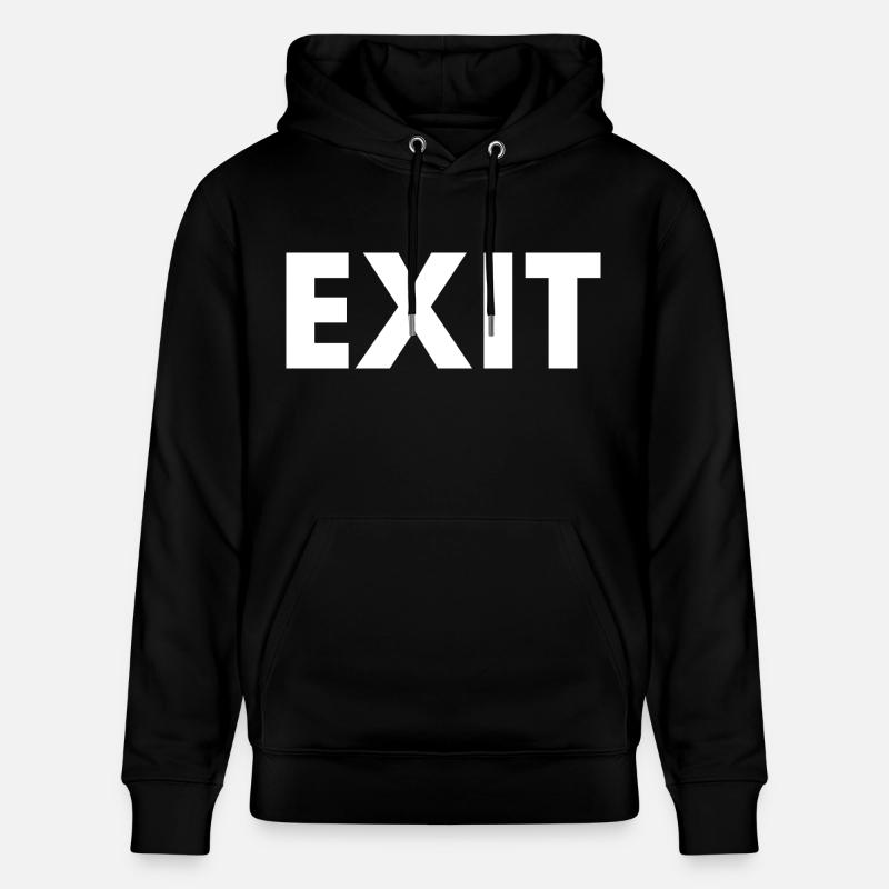 Exit - Sweat à capuche bio CRUISER Stanley/Stella Unisexe - noir