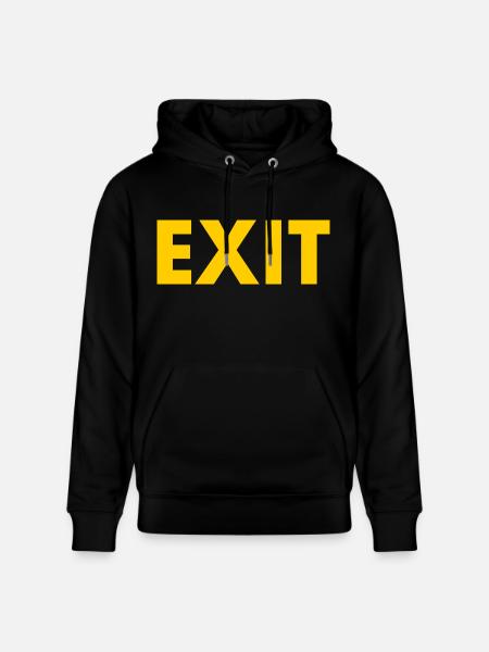Exit - Sweat à capuche bio CRUISER Stanley/Stella Unisexe - noir