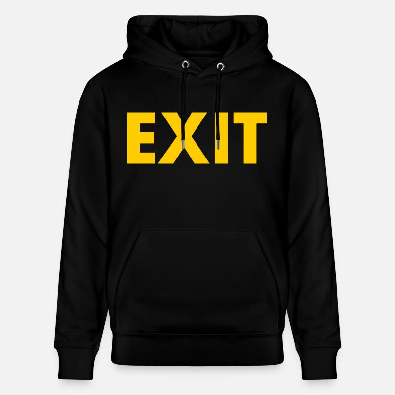 Exit - Stanley/Stella CRUISER Unisex Organic Hoodie - black