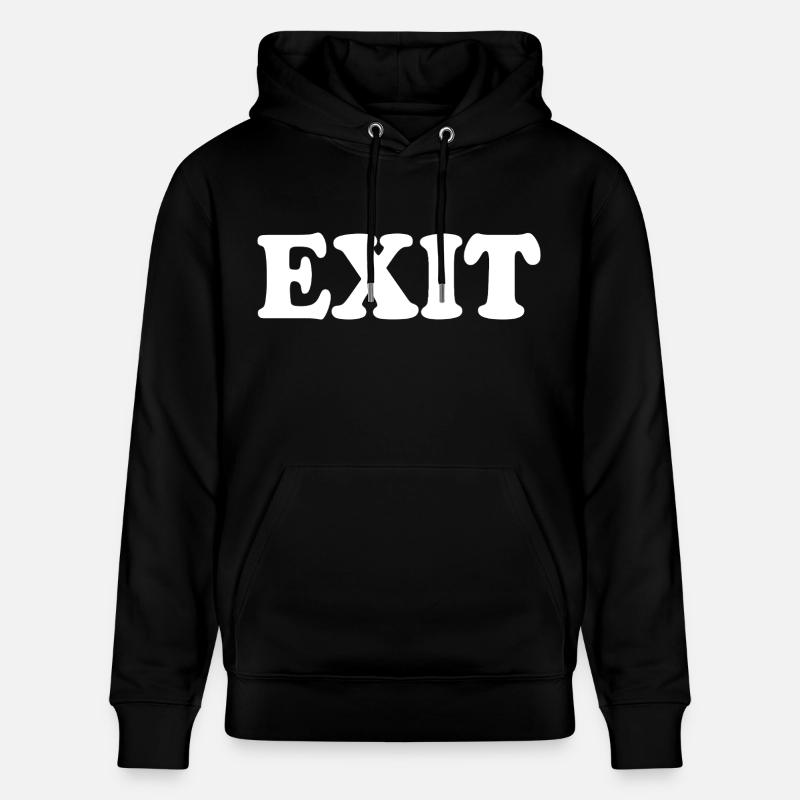 Exit - Stanley/Stella CRUISER Unisex Organic Hoodie - black