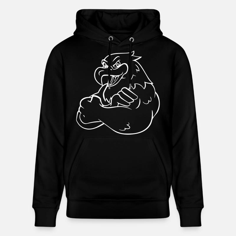 Comic Eagle - Design - Sweat à capuche bio CRUISER Stanley/Stella Unisexe - noir