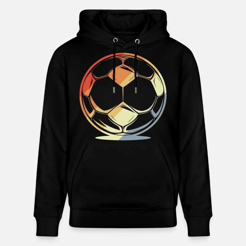 Football dans un style rétro - Sweat à capuche bio CRUISER Stanley/Stella Unisexe - noir