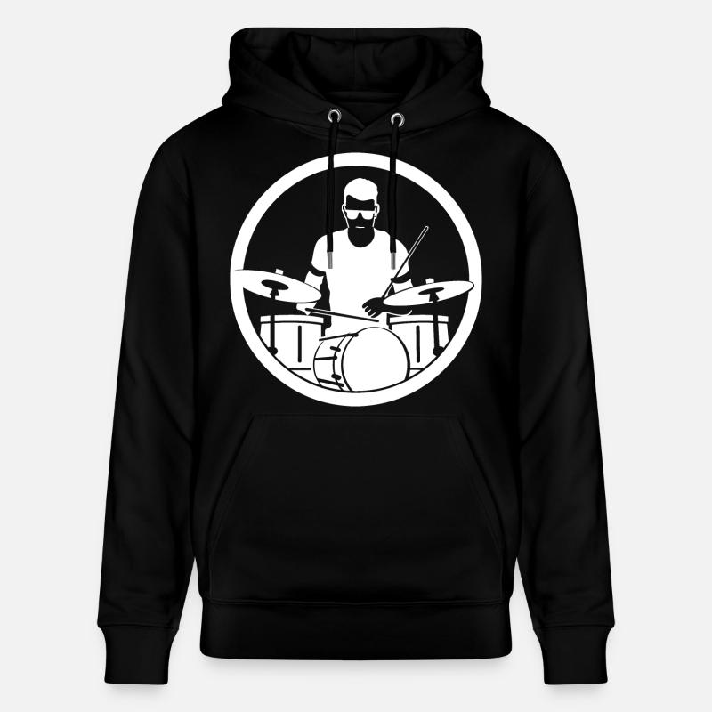 Batteur - Sweat à capuche bio CRUISER Stanley/Stella Unisexe - noir