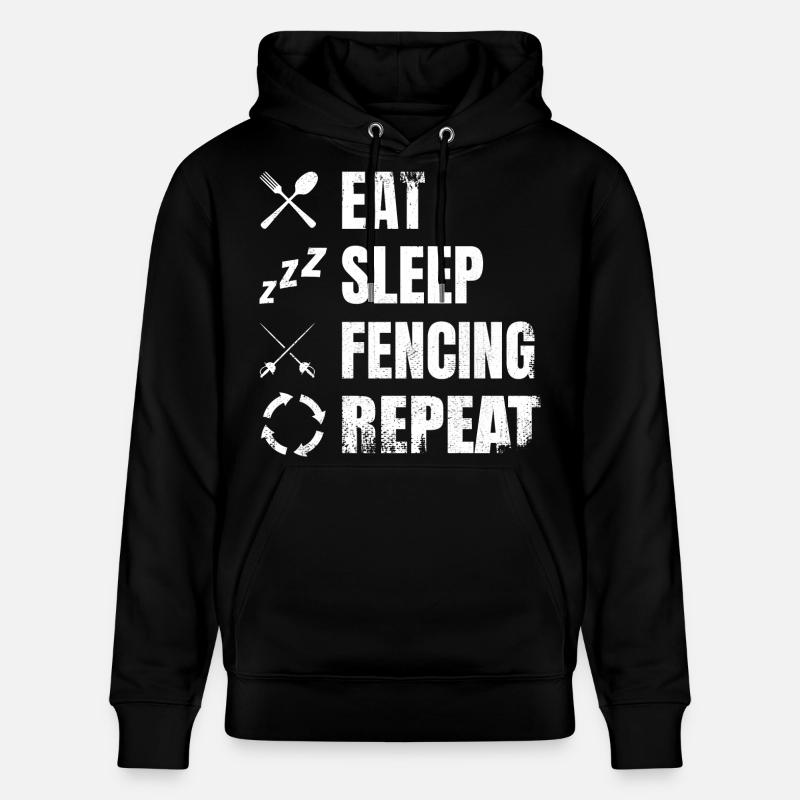 Fechten Tägliche Routine - Stanley/Stella Unisex Bio-Hoodie CRUISER  - Schwarz