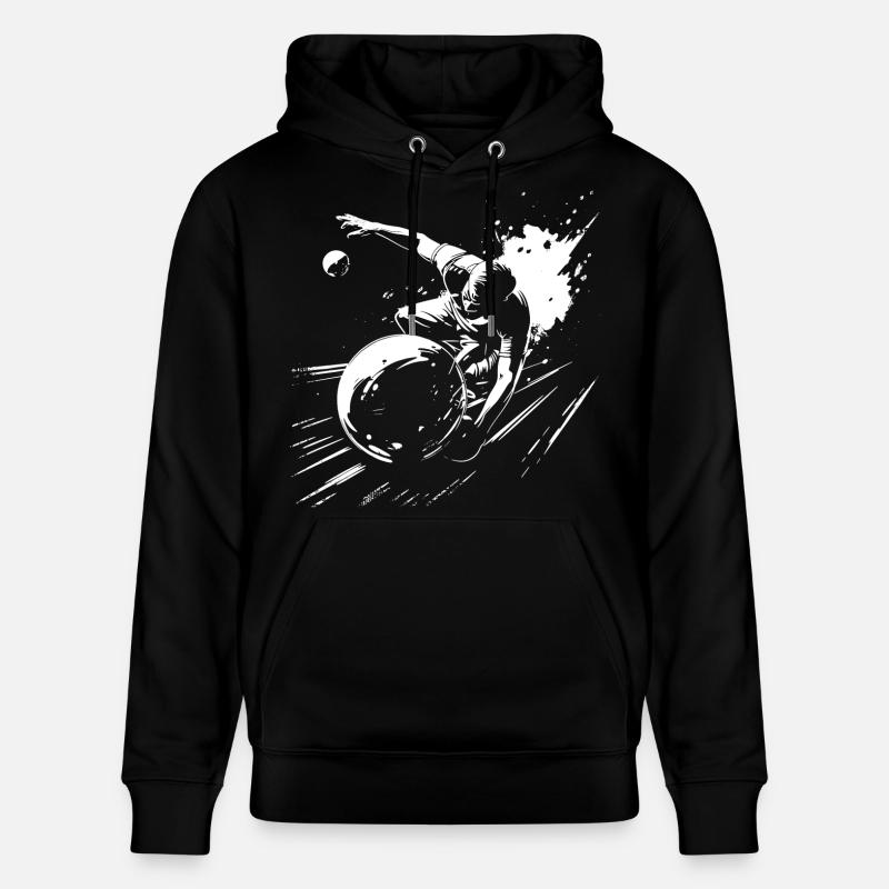 Bowling Grafik - Stanley/Stella Unisex Bio-Hoodie CRUISER  - Schwarz