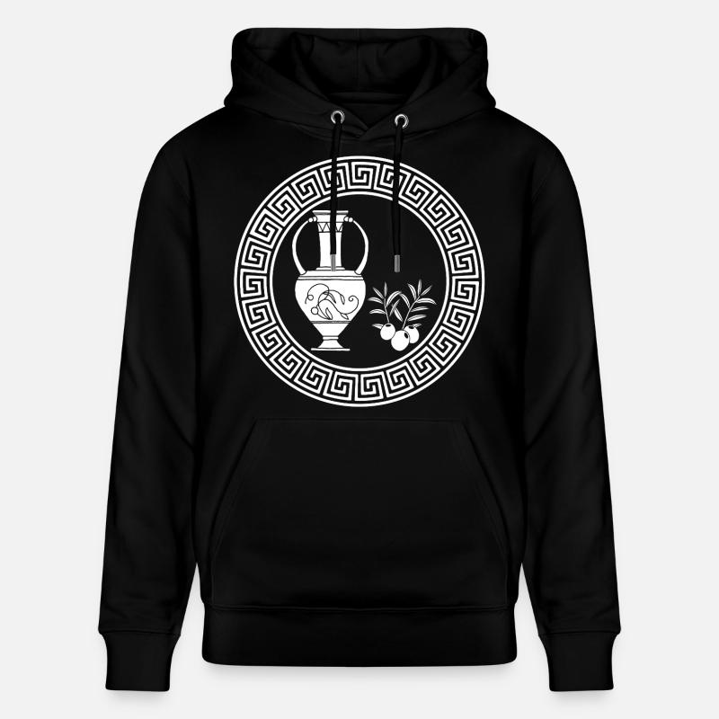 Symbole d'abondance (blanc) - Sweat à capuche bio CRUISER Stanley/Stella Unisexe - noir