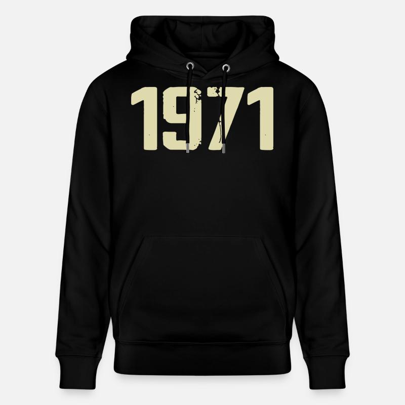 Jubilee 1971 - Stanley/Stella CRUISER Unisex Organic Hoodie - black