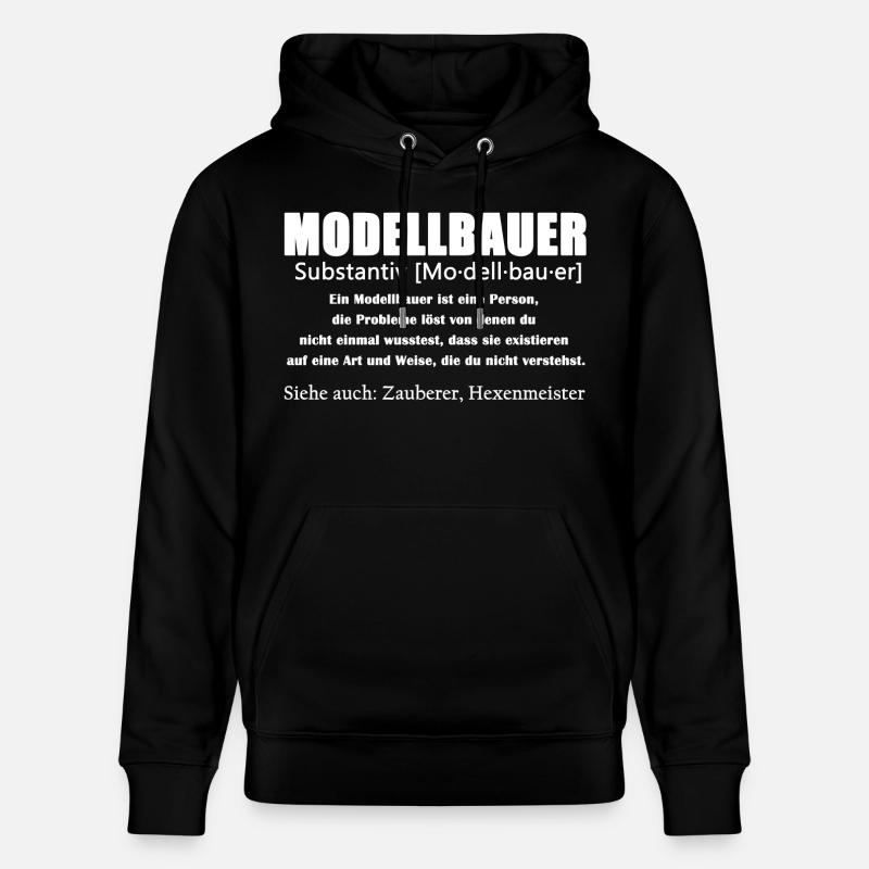 Modélisateurs Defitniton Shirt - Sweat à capuche bio CRUISER Stanley/Stella Unisexe - noir