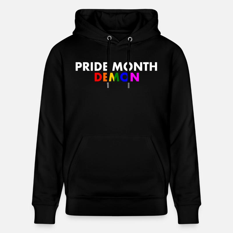 pride month demon - Stanley/Stella Unisex Bio-Hoodie CRUISER - Schwarz