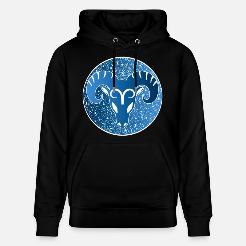 Sternzeichen: Widder - Stanley/Stella Unisex Bio-Hoodie CRUISER  - Schwarz