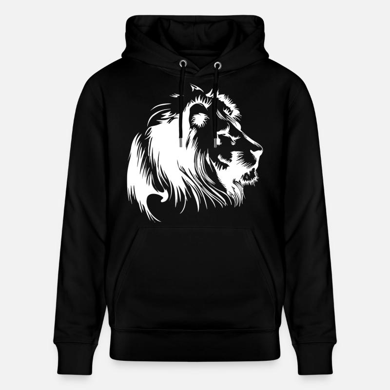 lion - Sweat à capuche bio CRUISER Stanley/Stella Unisexe - noir