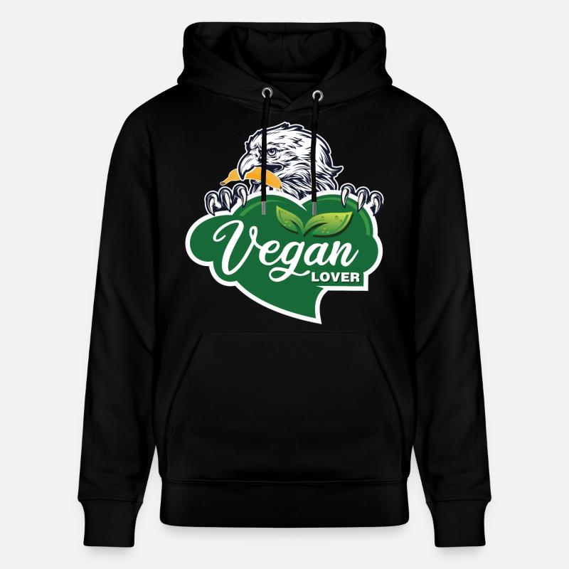 Vegan Lover Eagle Graphique - Sweat à capuche bio CRUISER Stanley/Stella Unisexe - noir