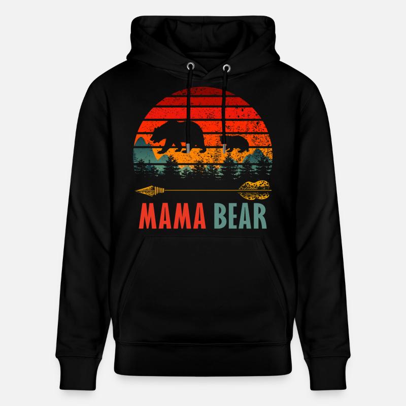 maman ours - Sweat à capuche bio CRUISER Stanley/Stella Unisexe - noir