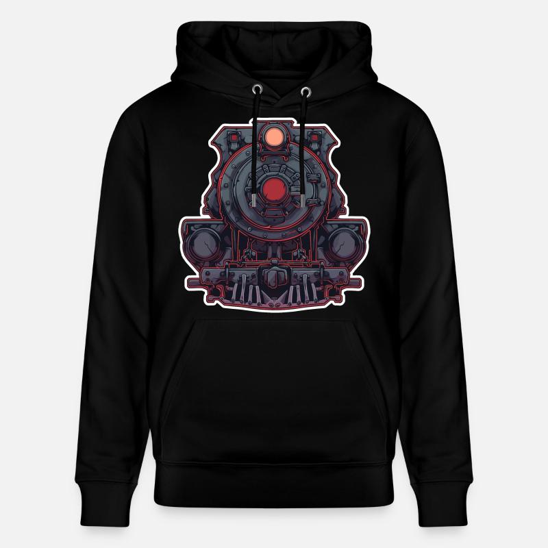Graphiques de locomotive - Sweat à capuche bio CRUISER Stanley/Stella Unisexe - noir