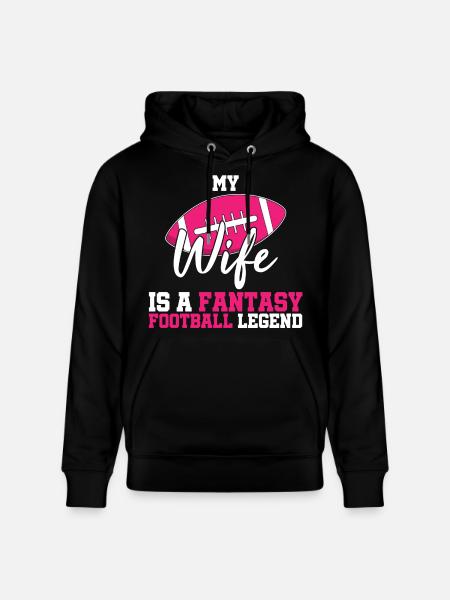 Football Wife - Stanley/Stella CRUISER Unisex Organic Hoodie - black