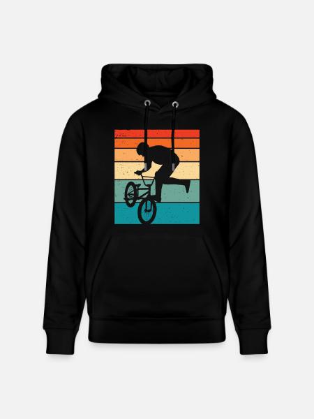 Bmx Retro Bmx Fahrrad - Stanley/Stella Unisex Bio-Hoodie CRUISER - Schwarz