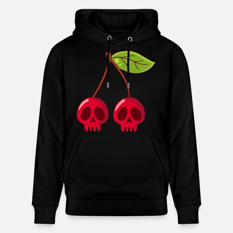 Crânes de cerises - Sweat à capuche bio CRUISER Stanley/Stella Unisexe - noir