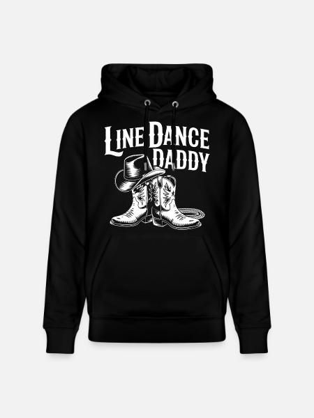 Line Dance Daddy Western Boots - Stanley/Stella CRUISER Unisex Organic Hoodie - black