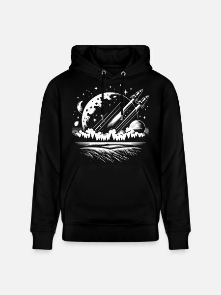 For SF fans: "Cosmos" T-shirt - Stanley/Stella CRUISER Unisex Organic Hoodie - black