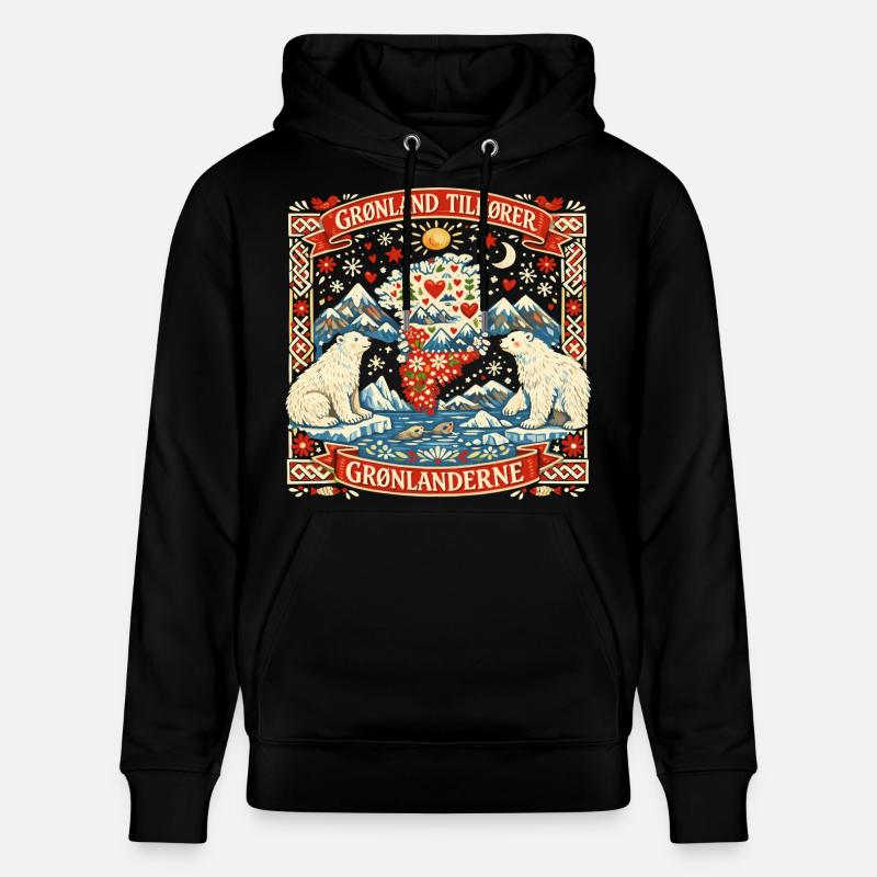 Déclaration d’indépendance du Groenland : cadeau drôle - Sweat à capuche bio CRUISER Stanley/Stella Unisexe - noir
