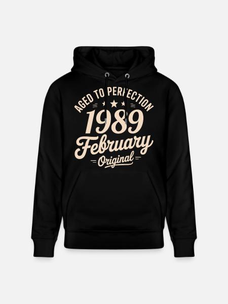 Février 1989 - February 1989 - Stanley/Stella CRUISER Unisex Organic Hoodie - black