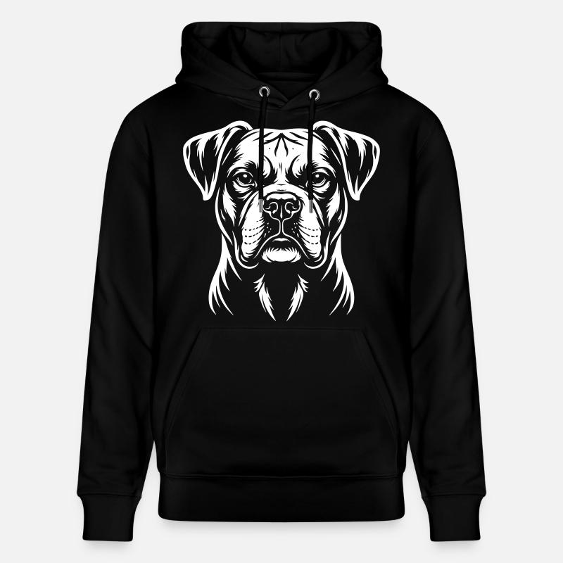Tête de boxer - Sweat à capuche bio CRUISER Stanley/Stella Unisexe - noir