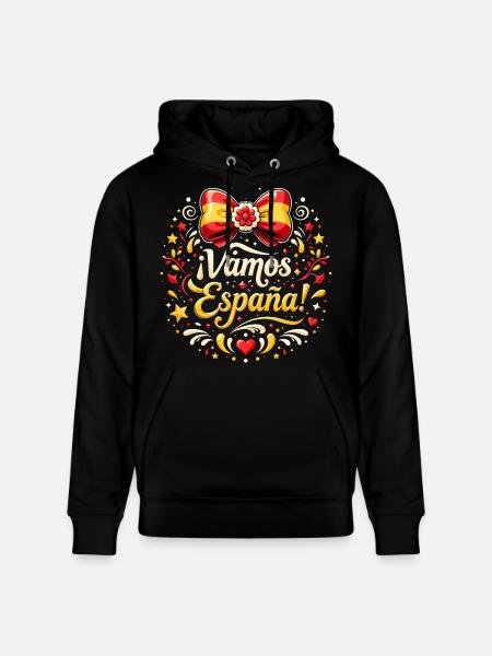 Vamos España Festif - Sweat à capuche bio CRUISER Stanley/Stella Unisexe - noir