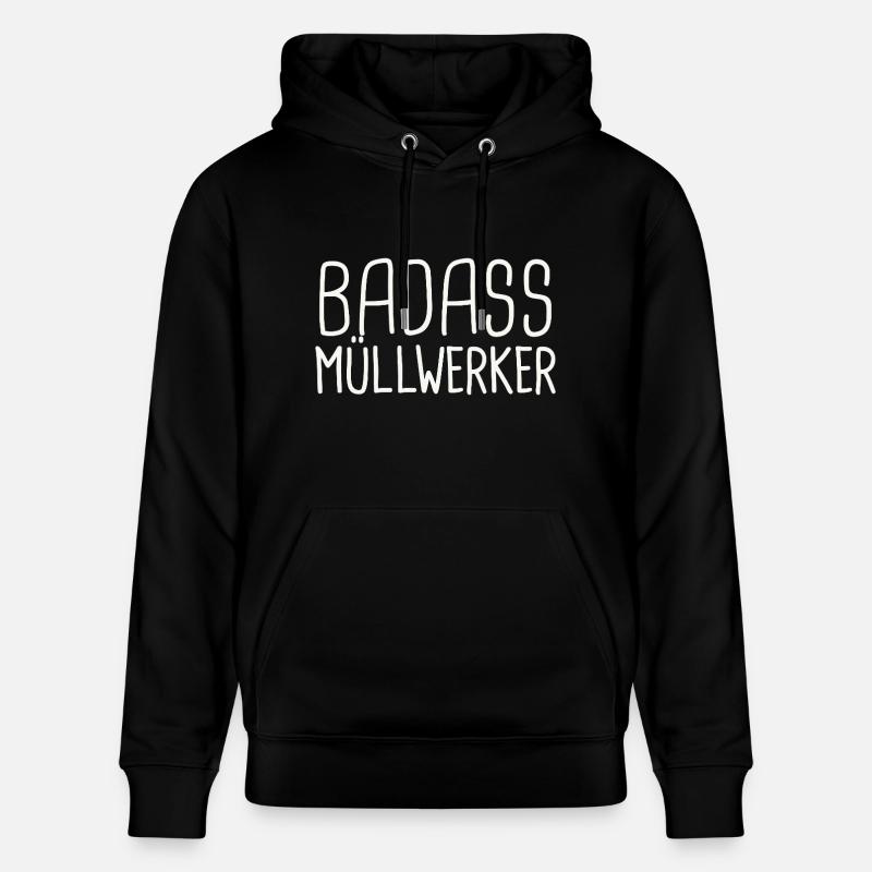 Ramasseur d’ordures Badass - Sweat à capuche bio CRUISER Stanley/Stella Unisexe - noir