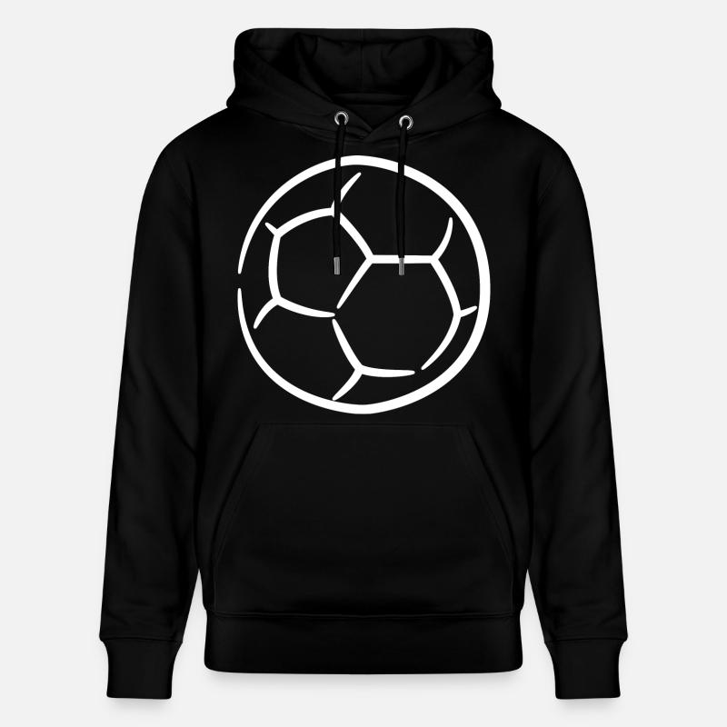 Dessin de handball - Sweat à capuche bio CRUISER Stanley/Stella Unisexe - noir