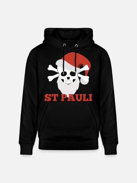 Sankt Pauli Christmas - Stanley/Stella CRUISER Unisex Organic Hoodie - black