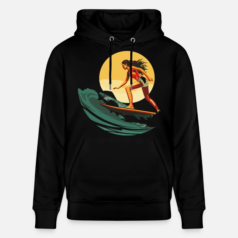 Surfeur - Sweat à capuche bio CRUISER Stanley/Stella Unisexe - noir